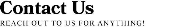 Section Header: Contact Us
